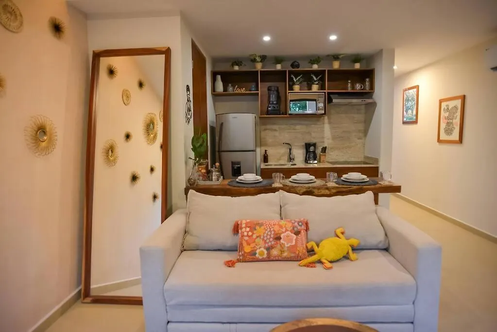 Frida'S Artsy Condo With Own Mural, Outdoor Tub & Rooftop Pool Tulum Apartment